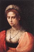 Domenico Puligo Portrait of a Lady oil on canvas